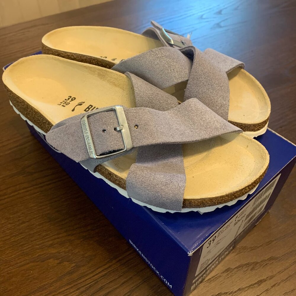 BRAND NEW! Birkenstock Siena - Purple Fog Sandals - Women's 39 Narrow (Size 8)